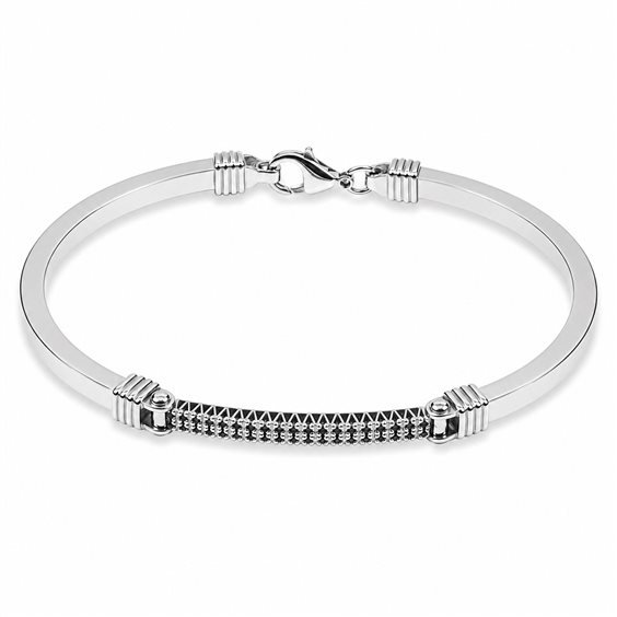Pulsera Cianfrone Gioielli Hombre in Oro Diamante Black 0.17 Ct BROR-47-198 - BROR-47-198